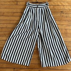 H&M Striped Wide Leg Pants